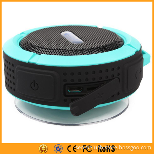 Portable Shower Speaker Waterproof Bluetooth with Suction Cup